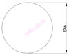 Drawing 25.4 mm INOX AISI 420