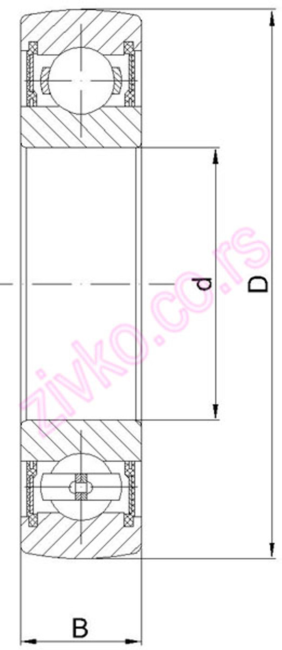 Drawing 6207 2RS EES