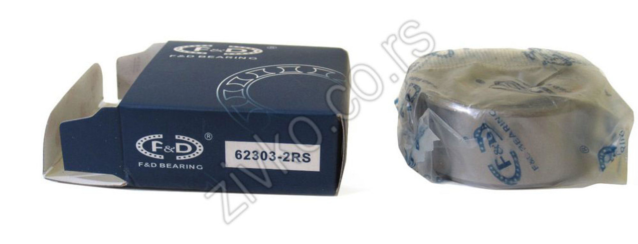 Deep groove ball bearing 62303 2RS - 3