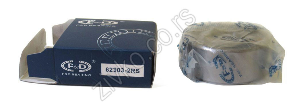 Deep groove ball bearing 62303 2RS - 3