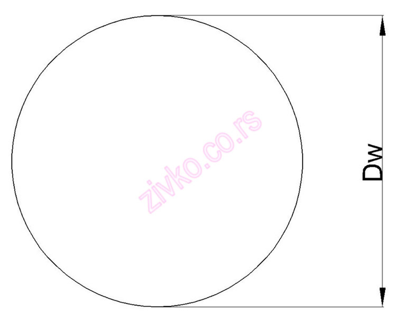 Drawing Ball 5.556 mm INOX AISI 420