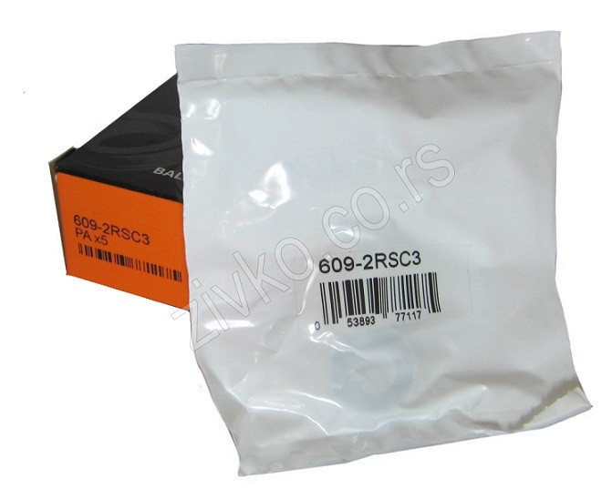 Deep groove ball bearing 609 2RS C3 - 4