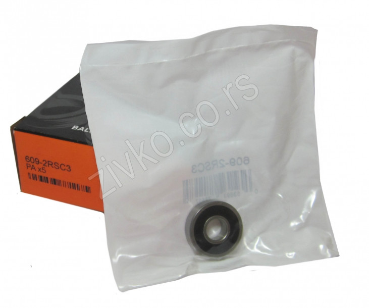 Deep groove ball bearing 609 2RS C3 - 3