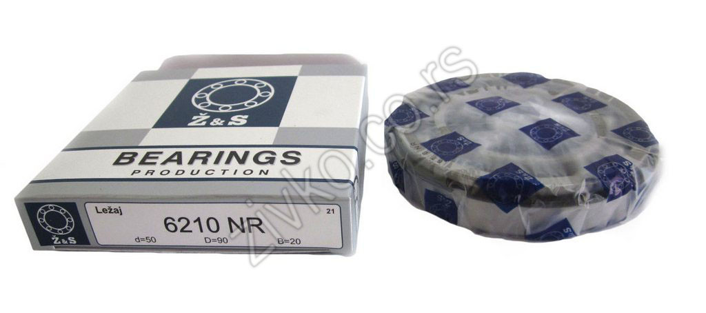Deep groove ball bearing 6210 NR - 3