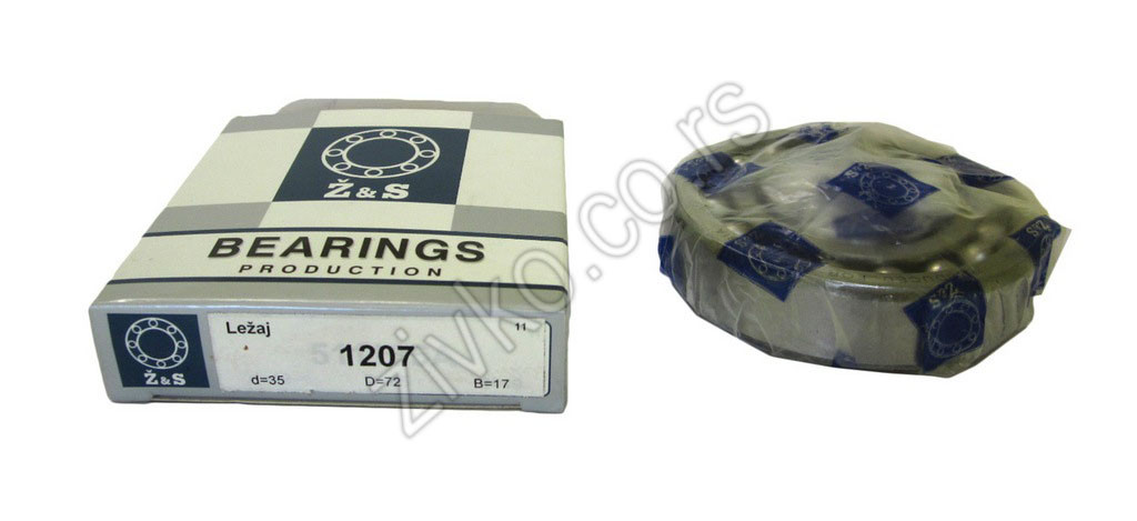 Deep groove ball bearing 1207 - 3