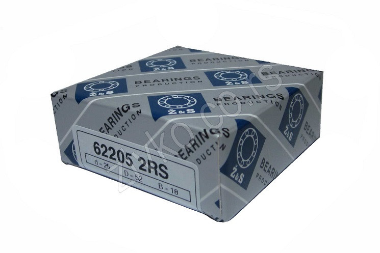 Deep groove ball bearing 62205 2RS - 1