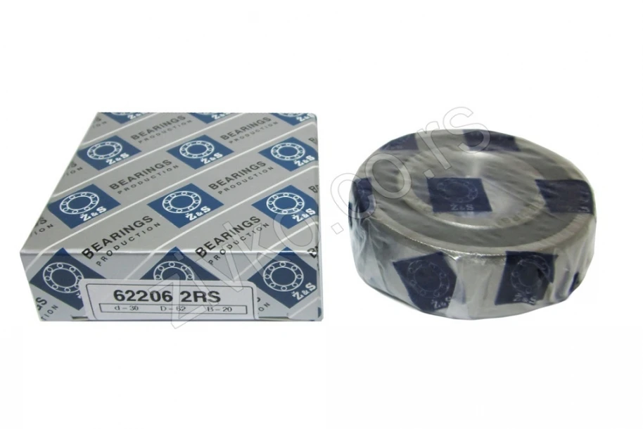Deep groove ball bearing 62206 2RS - 2