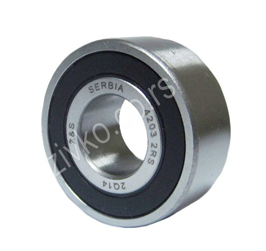 Deep groove ball bearing 4203 2RS - 4