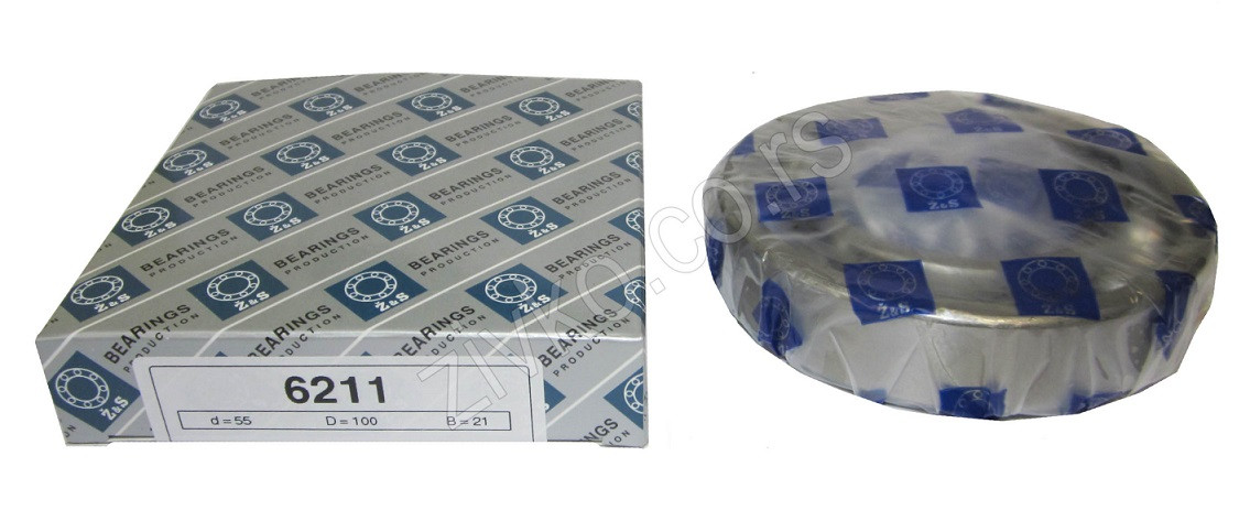 Deep groove ball bearing 6211 - 2