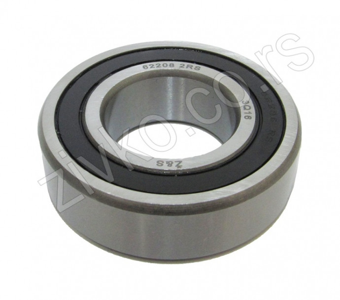 Deep groove ball bearing 62208 2RS - 4