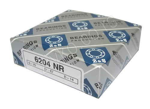 Deep groove ball bearing 6204 NR - 1