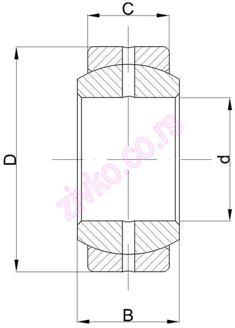 Drawing GEH 45 2RS