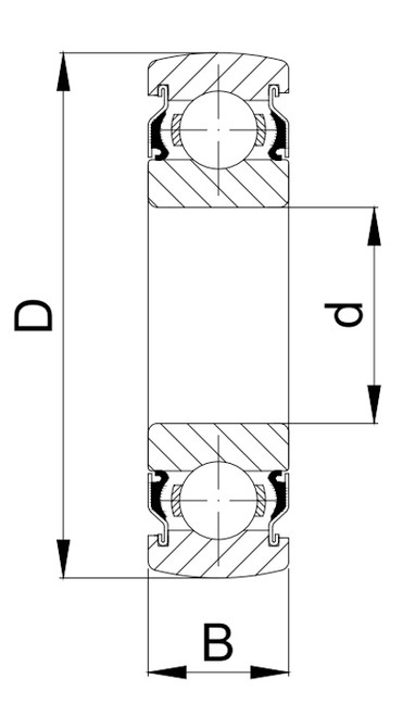 Drawing 6210 2RS EES