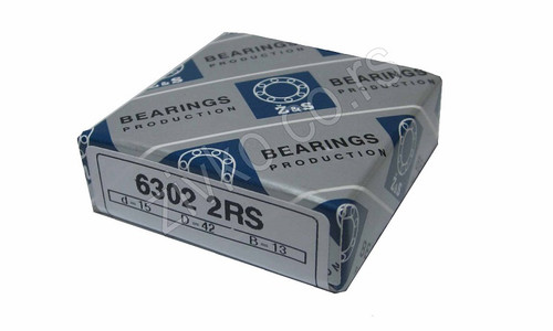 Deep groove ball bearing 6302 2RS - 1