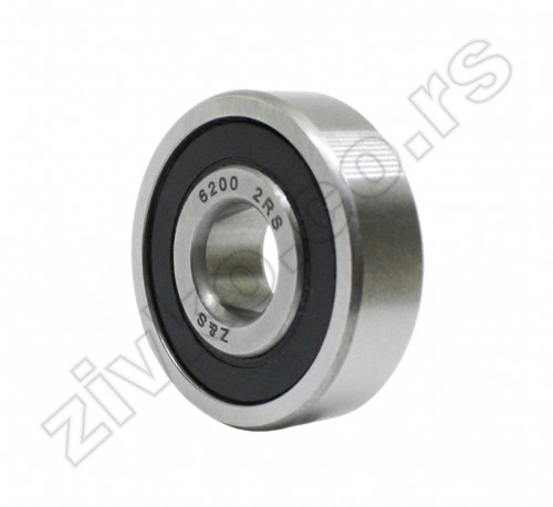 Deep groove ball bearing 6200 2RS - 1