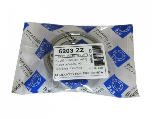 Deep groove ball bearing 6203 ZZ - 1