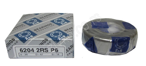 Deep groove ball bearing 6204 2RS P6 - 2