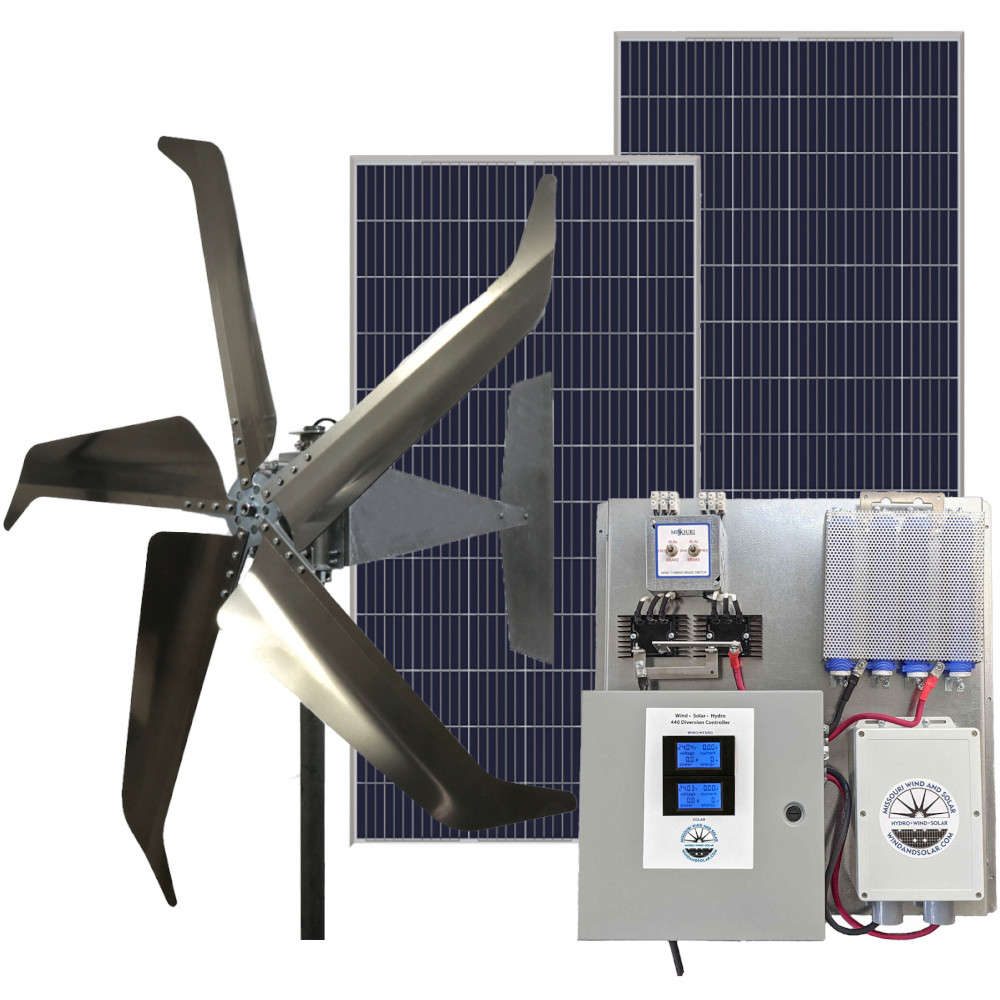Hybrid Wind and Solar Off-Grid Kit for 24 Volt Systems