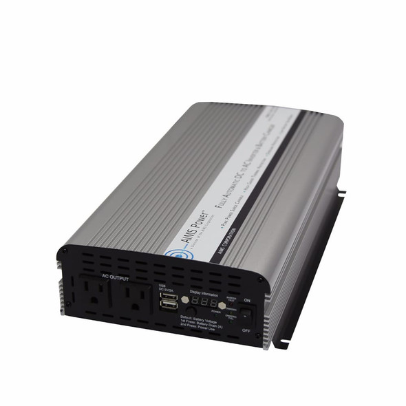 1500 Watt Power Inverter Battery Charger with Transfer Switch