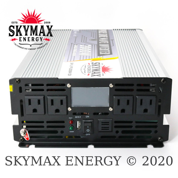 SkyMax Thunderbolt 12 Volt 2000 Watt Pure Sine Wave Inverter AC Side