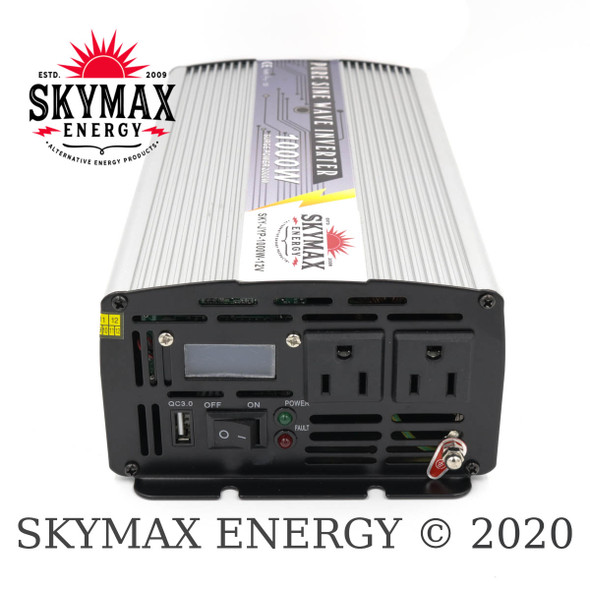SkyMax Thunderbolt 12 Volt 1000 Watt Pure Sine Wave Inverter AC Side