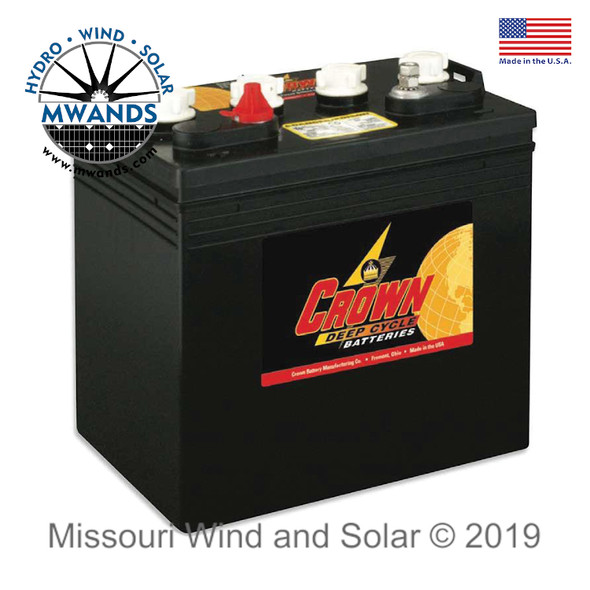 Crown 165AH 8-Volt Deep Cycle Battery