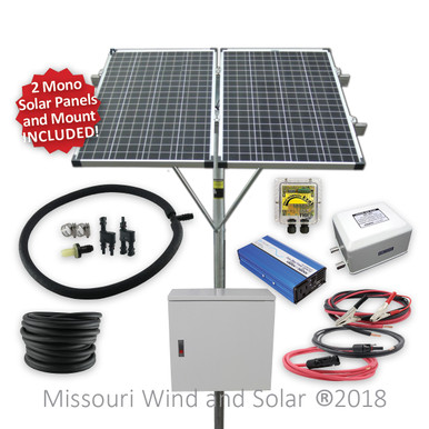 Solar Powered Stock Tank Deicing Kit (Battery Based)