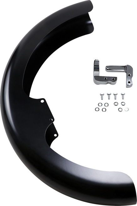 Hugger Front Fender with Mounting Blocks for Softail/Dyna 14010544 Hugger Front Fender with Mounting Blocks for Softail/Dyna 14010544