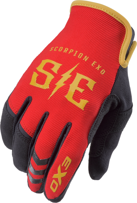 AIR-STRETCH GLOVES CHARGE RED/GOLD XL-75-6158X