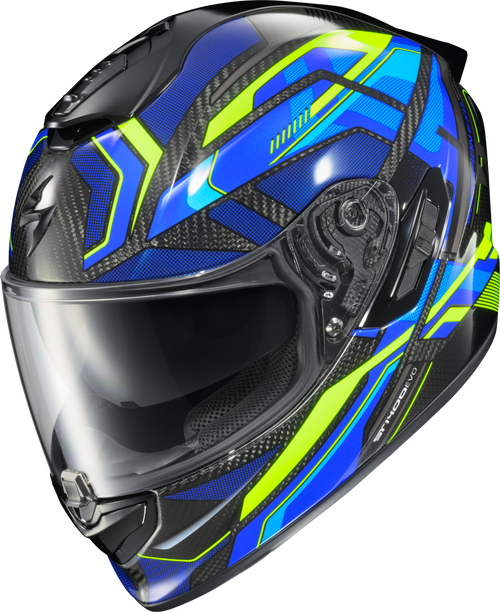 EXO-ST1400 EVO CARBON HELMET HEX GLOSS BLUE MD-75-3260M