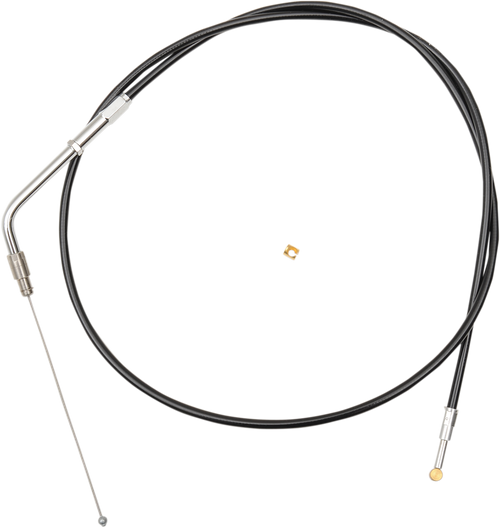 Black Vinyl Braided Handlebar Throttle Cable 06501414
