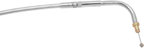Polished Stainless Steel Braided Throttle/Idle Cable 06510419 Polished Stainless Steel Braided Throttle/Idle Cable 06510419
