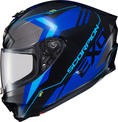 EXO-R420 FULL-FACE HELMET SEISMIC BLUE LG-75-1162L EXO-R420 FULL-FACE HELMET SEISMIC BLUE LG-75-1162L