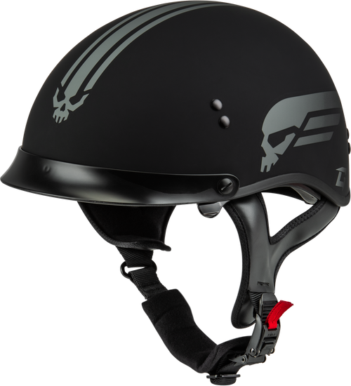 HH-65 RETRIBUTION HELMET W/PEAK MATTE BLACK/SILVER SM-72-5680S HH-65 RETRIBUTION HELMET W/PEAK MATTE BLACK/SILVER SM-72-5680S