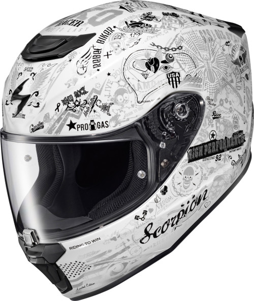 EXO-R330 FULL FACE HELMET SHAKE 2 WHITE MD-75-1086M EXO-R330 FULL FACE HELMET SHAKE 2 WHITE MD-75-1086M