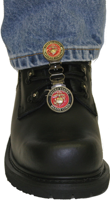 CLIPS FOR LACED BOOTS USMC BLACK & RED-26-7017