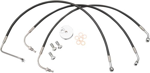 Black Braided Brake Line Kit 17414220