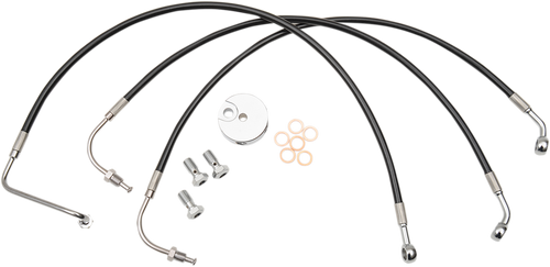 Black Braided Brake Line Kit 17414228