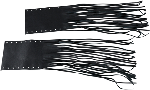 Fringed Leather Grip Covers DS243060