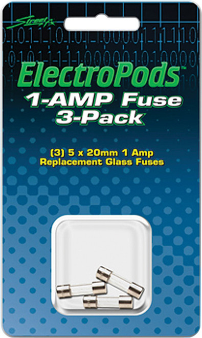 1-AMP GLASS FUSES 3/PK-12-6782