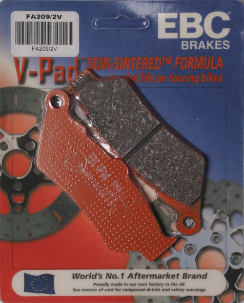 BRAKE PADS V-SERIES-15-209/2V