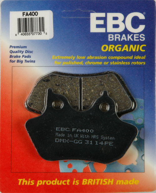 BRAKE PADS FA400 ORGANIC-15-400