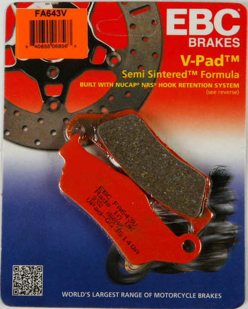 BRAKE PADS FA643V SEMI-SINTERED V SERIES-15-643V