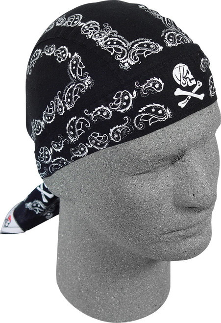 FLYDANNA SKULL PAISLEY BLACK-26-4261