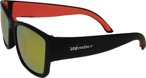 GOMER BOMB FLOATING EYEWEAR MATTE BLACK W/RED MIRROR LENS-519-0022 GOMER BOMB FLOATING EYEWEAR MATTE BLACK W/RED MIRROR LENS-519-0022