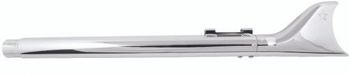 SHARKTAIL SLIP-ON CHROME 2-1/8" OD X32" `95-16 FLT/H-82-00022