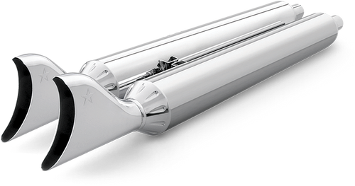 TRUE DUAL HEADERS 2.5" CHROME W/SHARKTAILS  `14-UP INDIAN-82-800036
