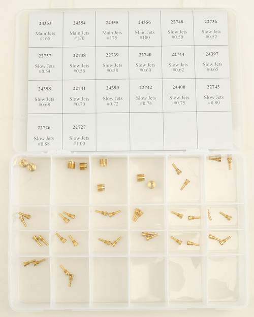 MASTER JET KIT BUTTERFLY CARB 2EA/42 SIZES-865-01054