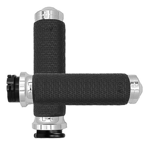 CABLE THROTTLE MEMORY FOAM GRIP CHROME-40-4732C