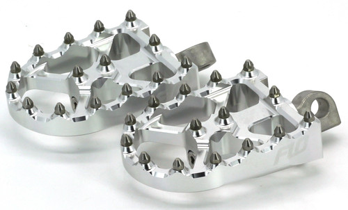 BMX STYLE FOOT PEGS SILVER-122-8081
